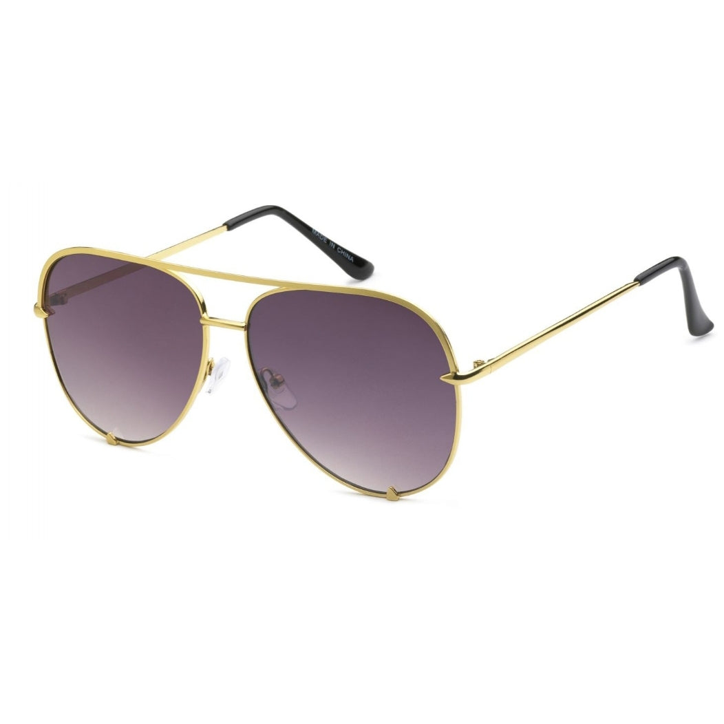 Men Sunglasses Designer Gradient Lens Gold Metal Rappers Fancy Square  Shades NEW 