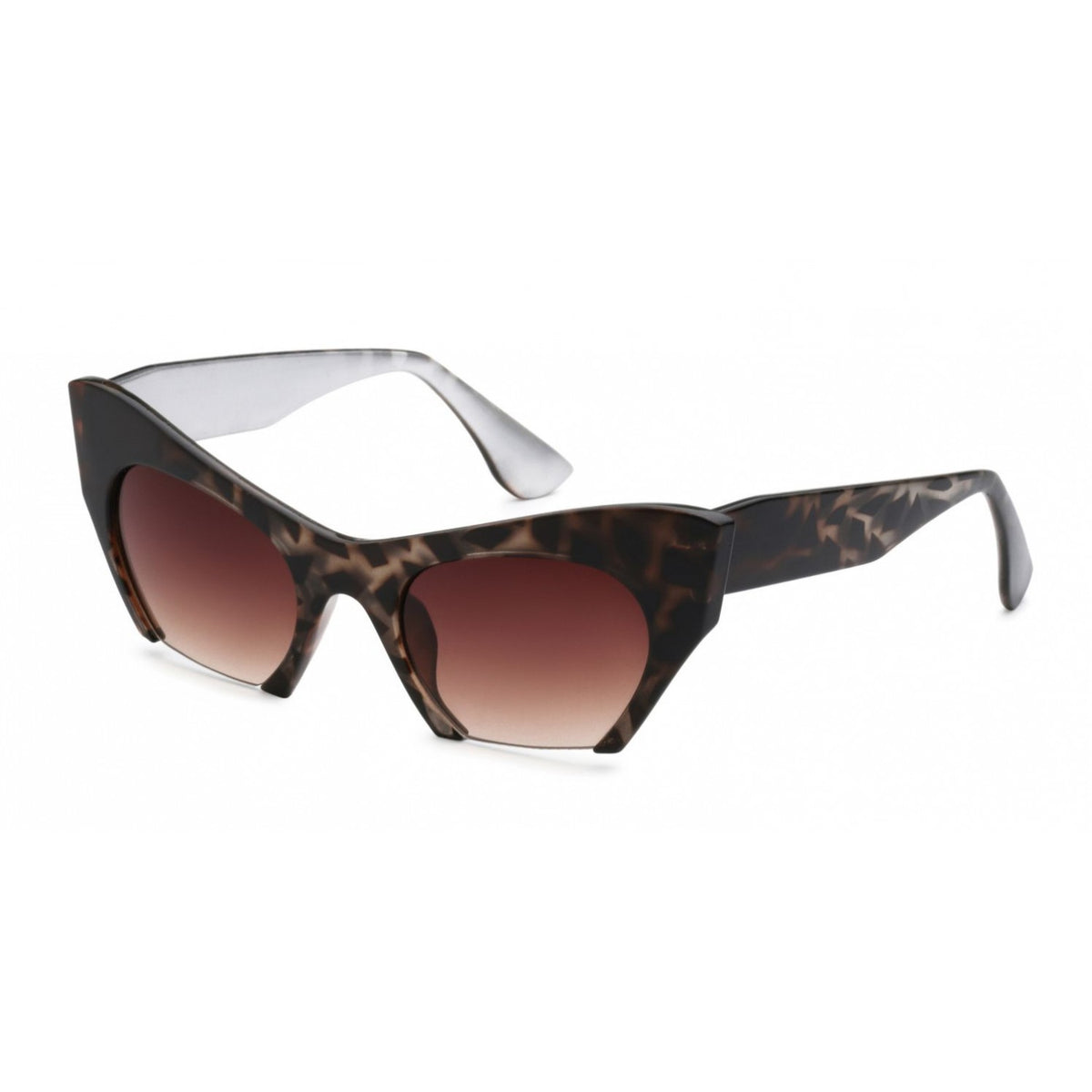 Rimless Cat Eye Sunglasses