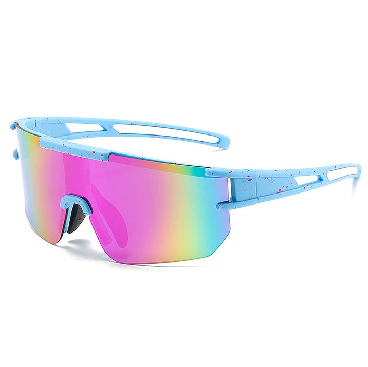 C7 All Sport Sunglasses, Rainbow Mirrored