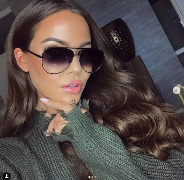 Ombre Aviators Classic Frame Mariah Sunglasses