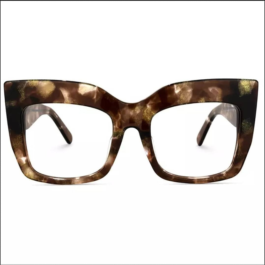 Square Frame Fashion Glasses & Chunky Fashion Glasses Chain