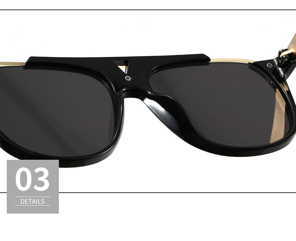 Downey Oversized 65MM Studded Aviator Sunglasses – CosmicEyewear